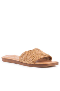 SHOES - Woven Sandal • Tan