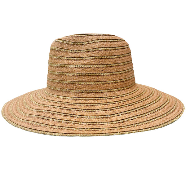 LULI HAT - Metallic Bell Brim Fedora