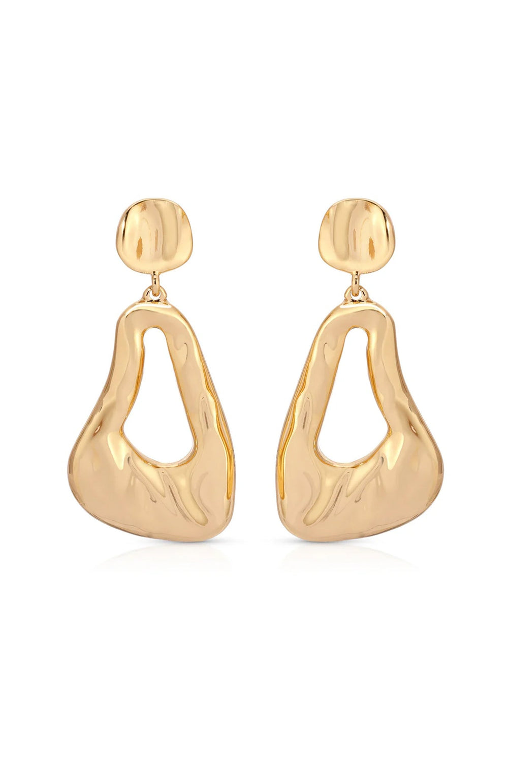 ETTIKA - Molten Drop Earrings • Gold