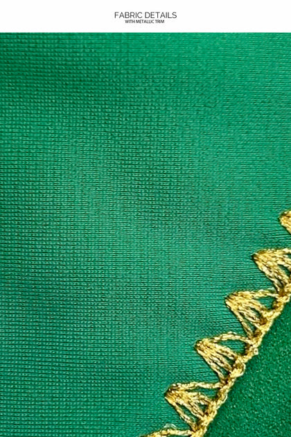 LULI CHIC - Luxe Stitch Triangle Halter Top & Ring Maxi Skirt • Palma