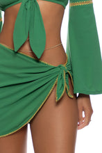 LULI CHIC - Luxe Stitch Bell Sleve Crop Top & Luxe Stitch Sarong Mini Skirt • Palma