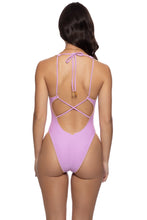 LULI CHIC - Luxe Stitch V Neck One Piece Bodysuit • Lavanda