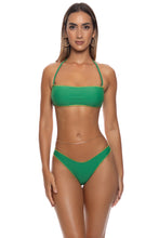 LULI CHIC - Luxe Stitch Free Form Bandeau Top & Luxe Stitch High Leg Brazilian Bottom • Palma