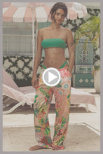 LULI CHIC - Luxe Stitch Free Form Bandeau Top & Elastic Waistband Pant • Palma