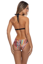 COSITA BUENA - Plunge Push Up Fringe Underwire Top & Seamless Ruched Back Full Bottom • Black