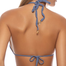 COSITA BUENA - Zig Zag Knotted Cut Out Triangle Top-WHC