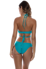 COSITA BUENA - Cross Over Halter Top & Full Ruched Back Bottom • Exuma
