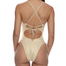 COSITA BUENA - Square Neck Laced Up One Piece-CLS