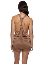 COSITA BUENA - T Back Mini Dress • Brown