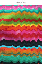 HOLA VERANO! - Wavy Triangle Halter Top & Full Ruched Back Bottom • Multicolor