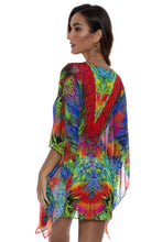 MUNDO DE COLORES - Button Front Short Caftan • Multicolor