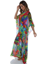 MUNDO DE COLORES - Button Front Long Caftan • Multicolor