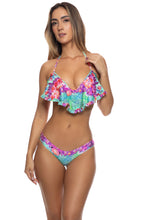 PEQUEÑO PARAISO - Cascade Push Up Underwire Top & Seamless Thong Bottom • Multicolor