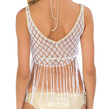 DIAMANTES DE CORAL - Flirty Fringe Tank Top