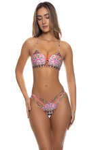 LIL GEM - Criss Cross Sport Bra & Strappy Ruched Back Bottom • Multicolor