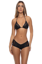 THUNDERBALL - Mesh Outline Triangle Top & Mesh Side Short • Black