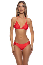 PINEAPPLE FIELDS - Triangle Top & Full Bottom • Luli Red
