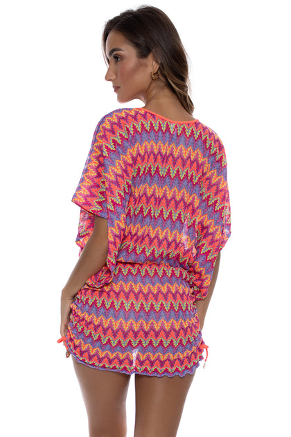 SONG OF THE SEA - Cabana V Neck Dress • Multicolor