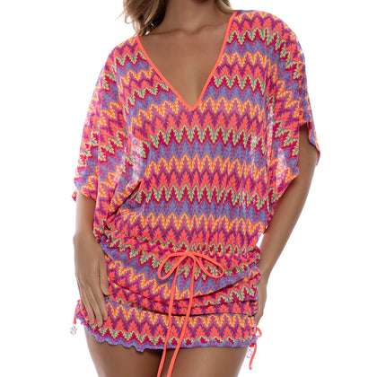 SONG OF THE SEA - Cabana V Neck Dress • Multicolor