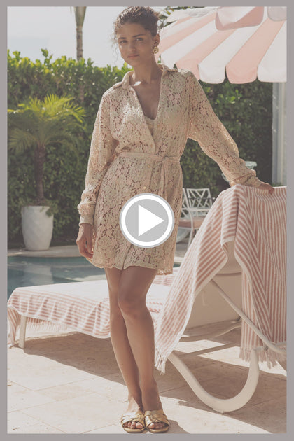 GITANA - Long Sleeve Belted Dress • Multicolor