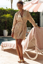 GITANA - Long Sleeve Belted Dress • Multicolor