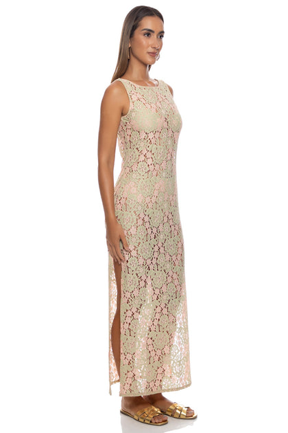 GITANA - Sleeveless Long Dress • Multicolor