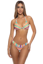 HEAT WAVES - Triangle Halter Top & Banded Moderate Bottom • Multicolor