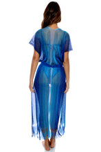 OCEAN QUEEN - Long Caftan • Blue