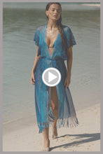 OCEAN QUEEN - Long Caftan • Blue