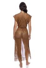 SUNSHINE ADDICT - Long Caftan • Brown | Gold