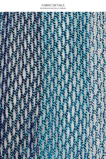 OCEAN QUEEN - Short Caftan • Blue