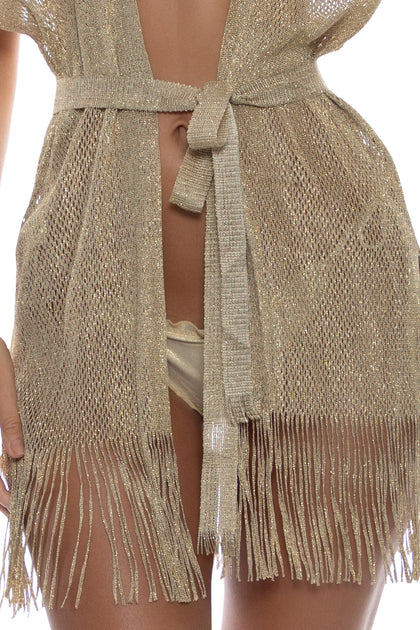 GOLDEN QUEEN - Short Caftan • Gold Rush