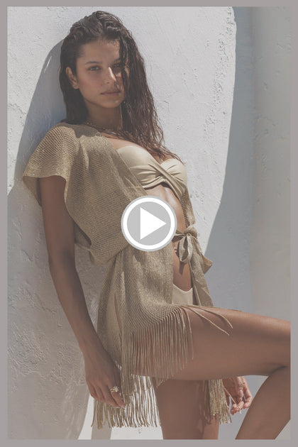 GOLDEN QUEEN - Short Caftan • Gold Rush