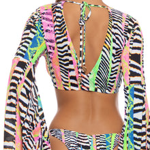 LULI DISCO - Bell Sleeve Crop Top