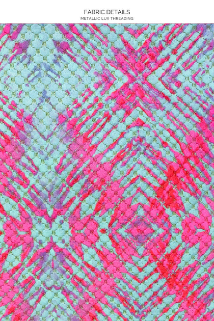 SHOCK WAVES - Minimal Balconette Top & Seamless Full Tie Side Bottom • Multicolor