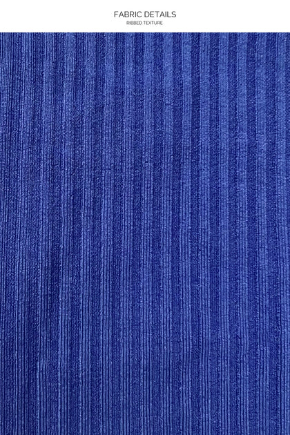 LULI ADORE - Wavy Luxe Stitch Tank One Piece • Blue