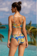 ISLA SALVAJE - Halter Ring Tube Top & Seamless Full Ruched Back Bottom • Multicolor