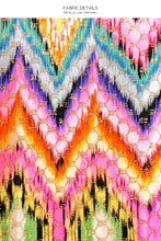 MIAMI SORBET - Seamless Triangle Top & Seamless Wavy Ruched Back Brazilian Tie Side Bottom • Multicolor