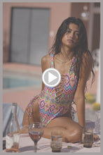 MIAMI SORBET - Interlaced Open Side One Piece • Multicolor