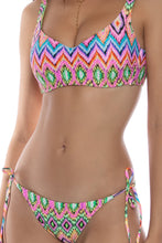 MIAMI SORBET - Underwire Tank Top & Seamless Full Tie Side Bottom • Multicolor