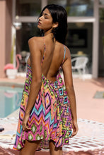 MIAMI SORBET - Halter Neck Babydoll Dress • Multicolor