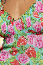 STRAWBERRY FIELDS - Ruched Bust Cami Dress • Multicolor