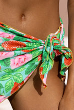 STRAWBERRY FIELDS - Wavy Luxe Stitch Minimal Balconette Top & Luxe Stitch Sarong Mini Skirt • Multicolor