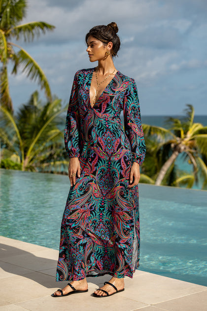 QUE LINDA - Maxi Dress • Multicolor