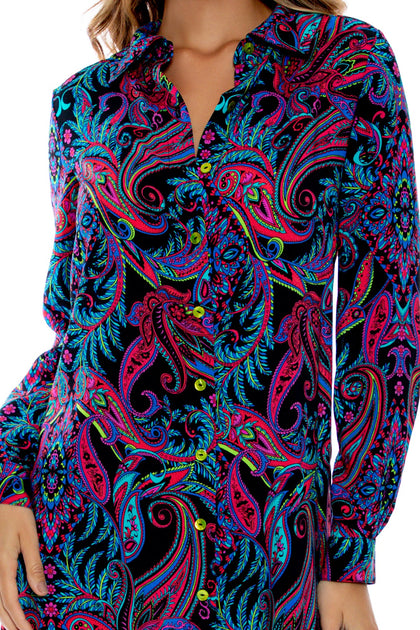 QUE LINDA - Blouse Dress • Multicolor