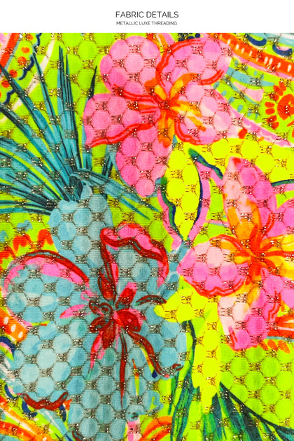 HIBISCUS DREAM - Keyhole Ring One Piece • Multicolor