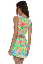 HIBISCUS DREAM - Ring Crop Top & Ring Mini Skirt • Multicolor