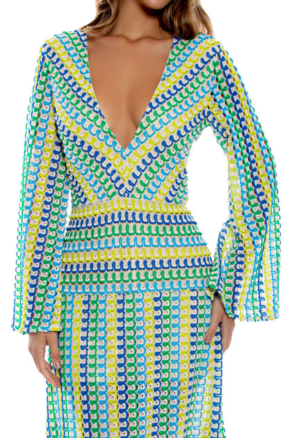 ISLAND BLUES - Long Dress • Multicolor