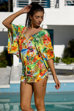 BIRDS OF PARADISE - Cabana V Neck Dress • Multicolor