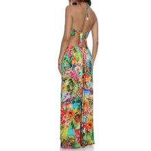 BIRDS OF PARADISE - Bandeau Cut Out Front Slit Dress